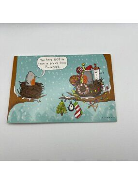Christmas Card & Journal Hybrid With Festive Illustrations & Lined Pages For Not